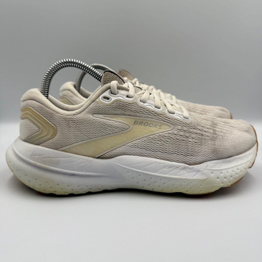 Brooks Glycerin 21 Cream White Running Shoes Women's Size 8.5 Sneakers‎ 1204081B
